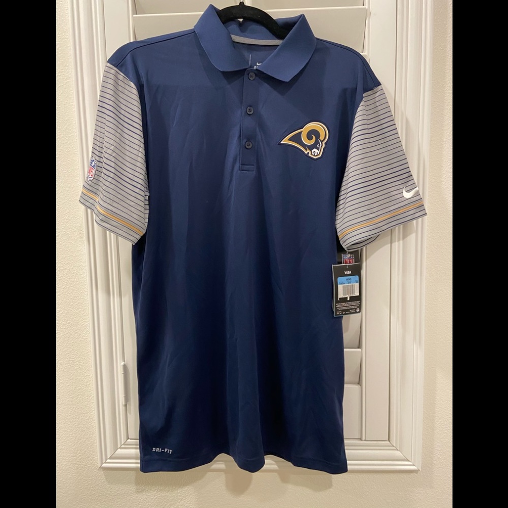 NWT rams Nike dry fit polo